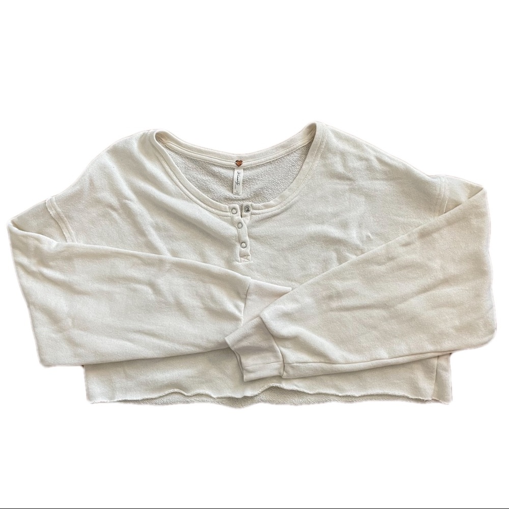 LA Hearts cropped sweatshirt size L